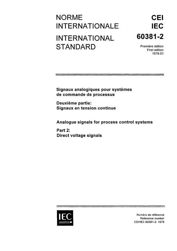 Cover IEC 60381-2:1978